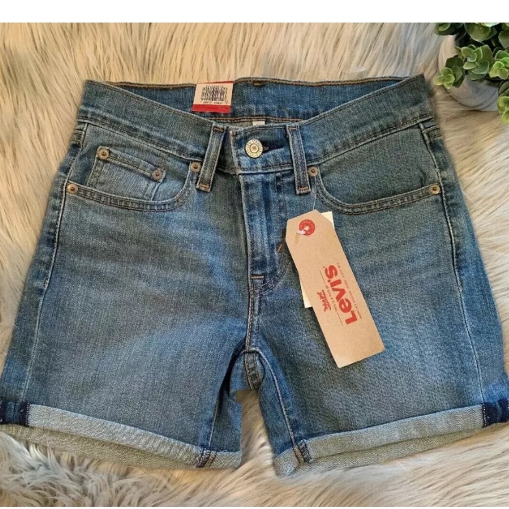 Levi's Mid Jean Shorts Mariposa Road Medium Wash